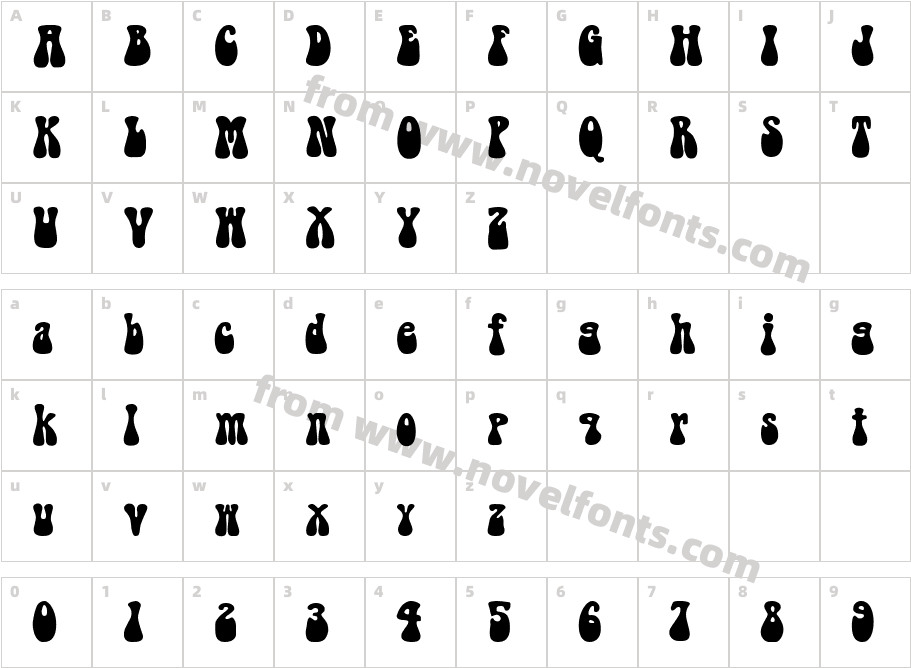 FZ JAZZY 14Character Map