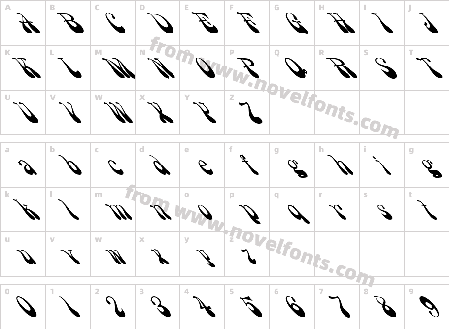 FZ JAZZY 17 LEFTYCharacter Map