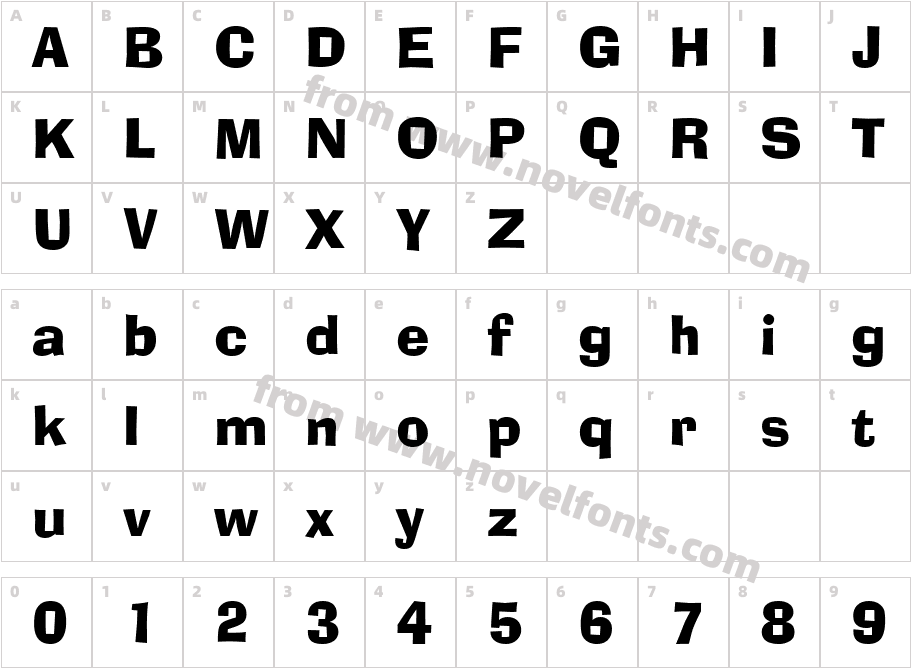 458-CAI978Character Map