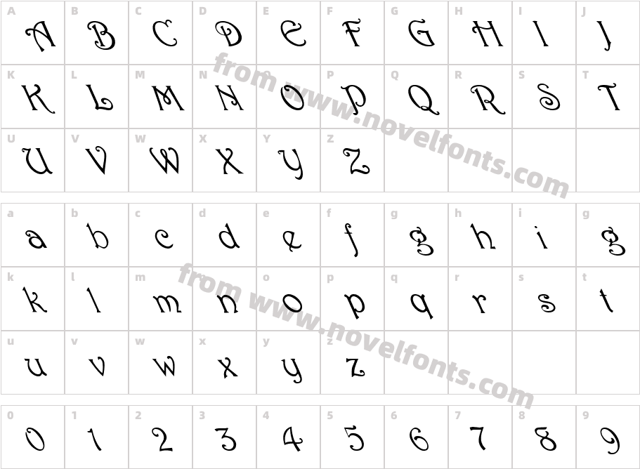 FZ JAZZY 2 LEFTYCharacter Map