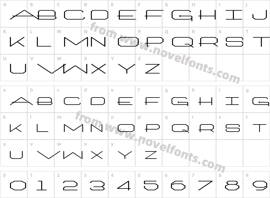 FZ JAZZY 27 EXCharacter Map