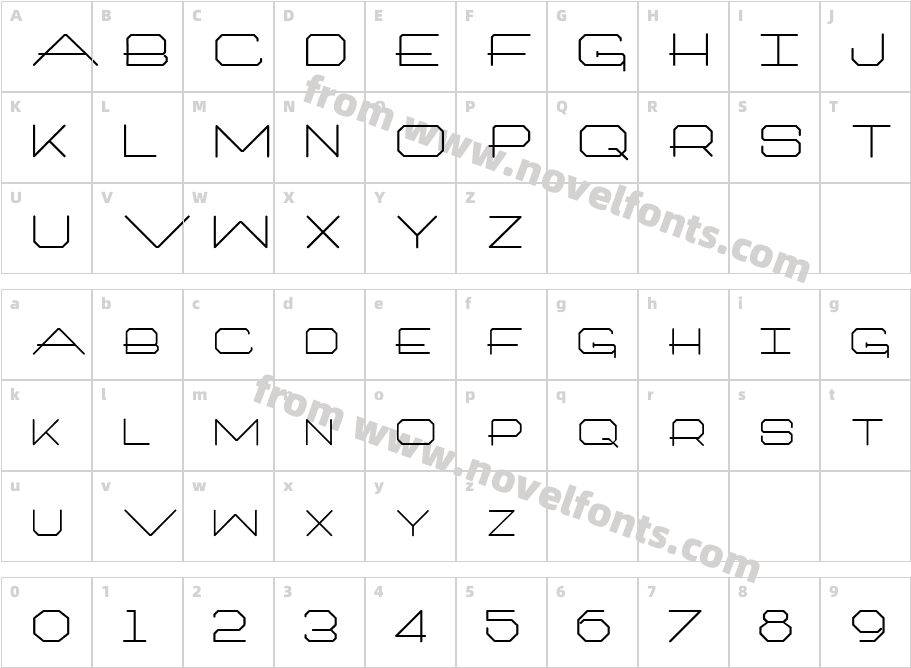 FZ JAZZY 27Character Map