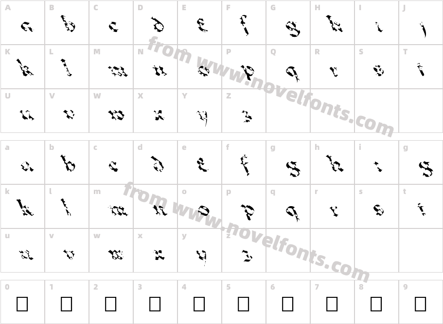 FZ JAZZY 33 HOLEY LEFTYCharacter Map