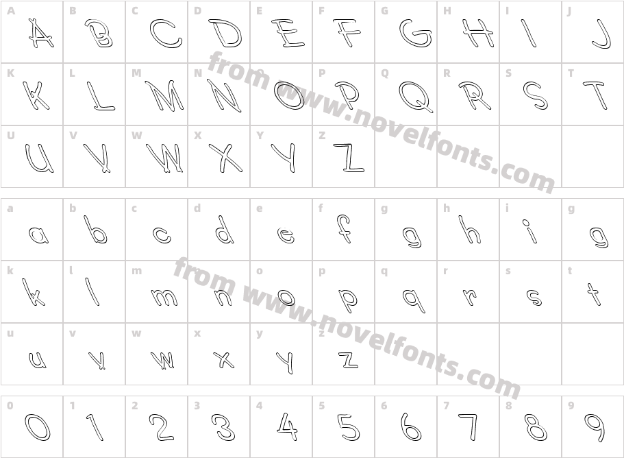 FZ JAZZY 34 HOLLOW LEFTYCharacter Map