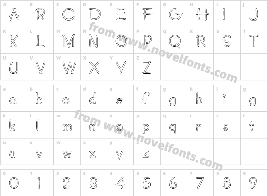 FZ JAZZY 34 HOLLOWCharacter Map