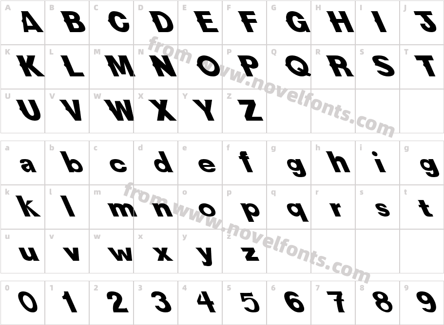 FZ JAZZY 36 LEFTYCharacter Map