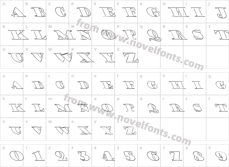 FZ JAZZY 38 HOLLOW LEFTYCharacter Map