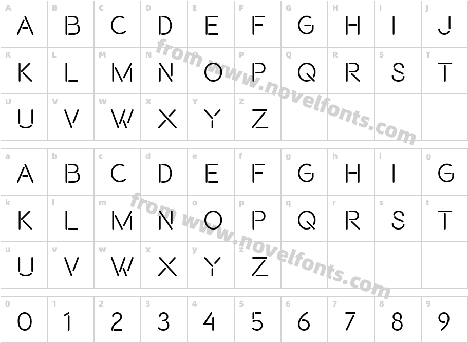 Beon MediumCharacter Map