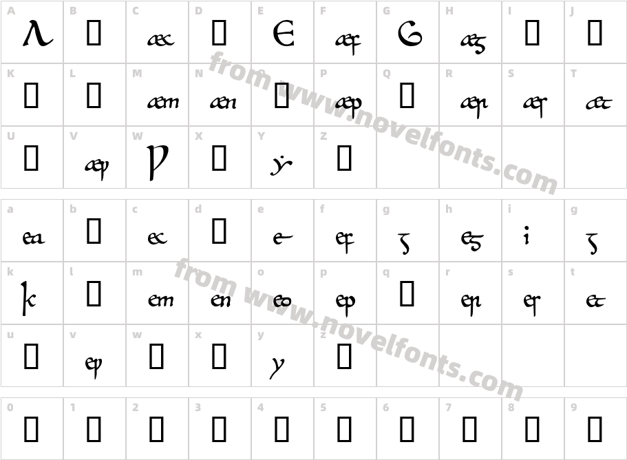 Beowulf1AltCharacter Map