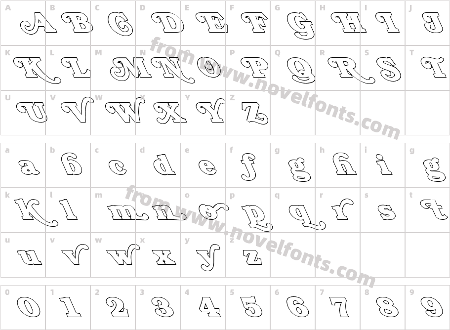 FZ JAZZY 47 HOLLOW LEFTYCharacter Map