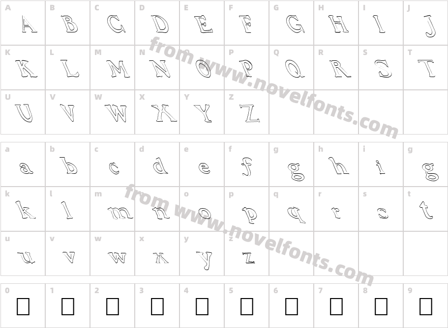 FZ JAZZY 48 HOLLOW LEFTYCharacter Map