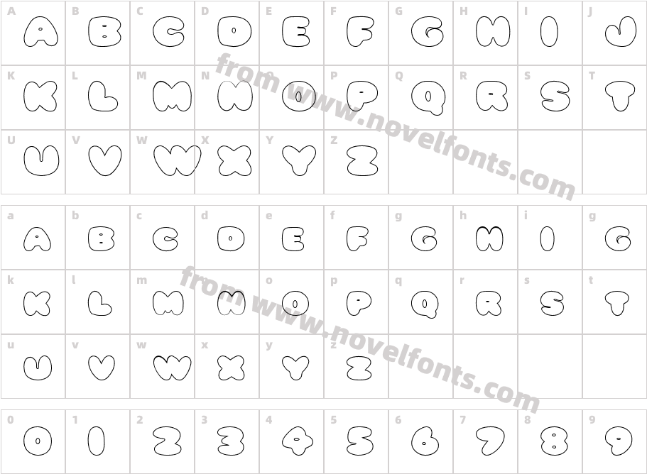 FZ JAZZY 59 HOLLOWCharacter Map