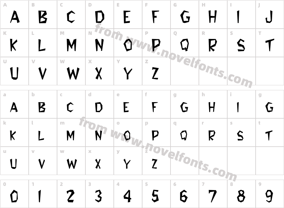 FZ JAZZY 8Character Map