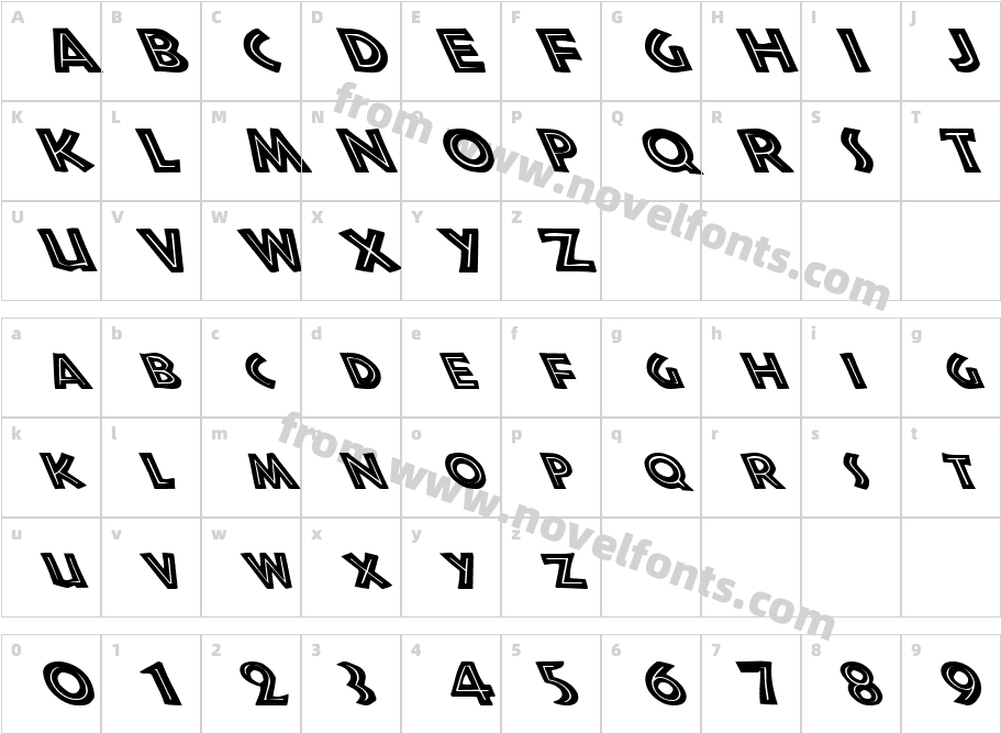 FZ OUTLINE 3 LEFTYCharacter Map