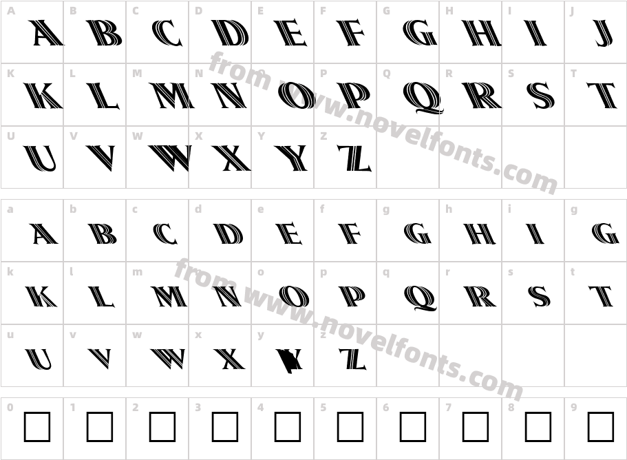 FZ OUTLINE 5 LEFTYCharacter Map