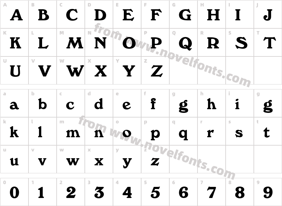 FZ ROMAN 12Character Map