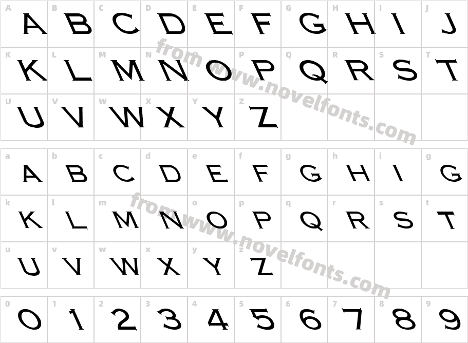 FZ ROMAN 13 LEFTYCharacter Map