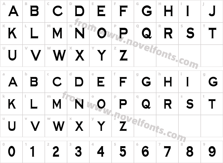 FZ ROMAN 14 CONDCharacter Map