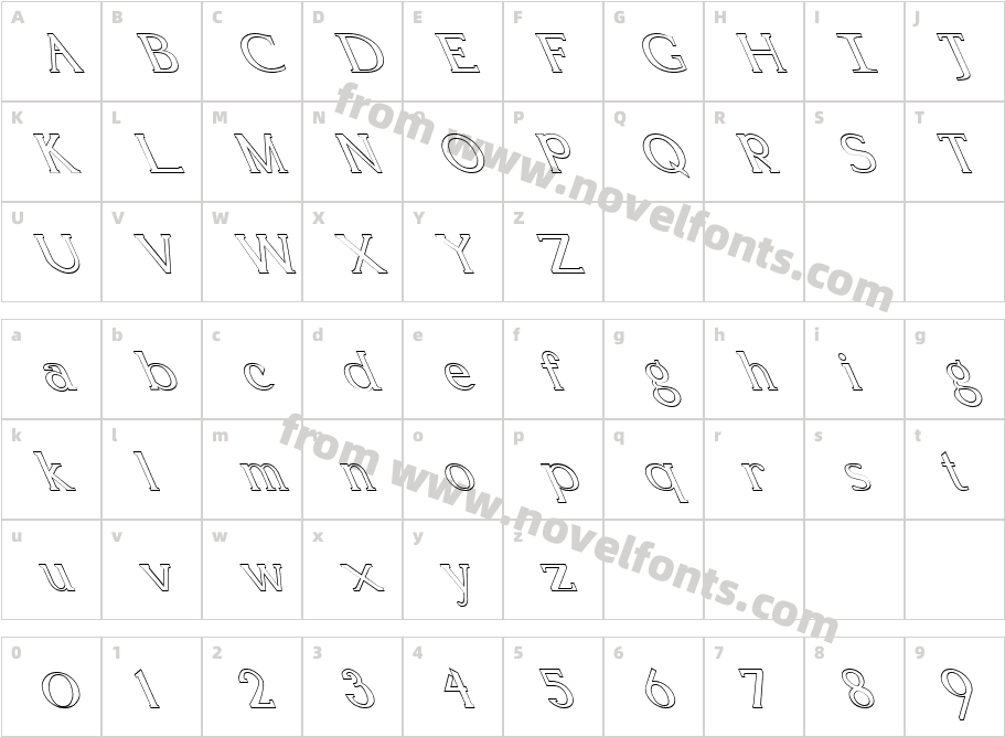 FZ ROMAN 18 HOLLOW LEFTYCharacter Map