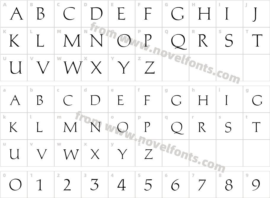 FZ ROMAN 2Character Map