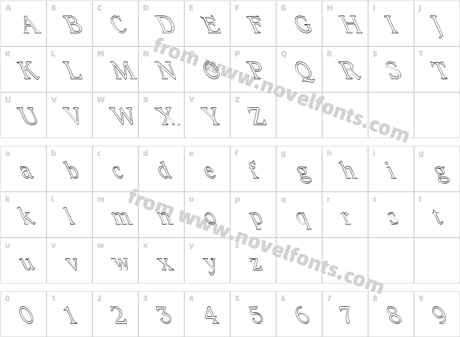 FZ ROMAN 23 HOLLOW LEFTYCharacter Map