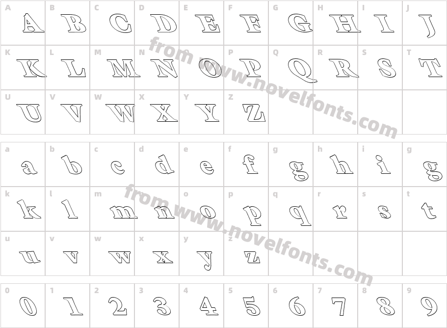 FZ ROMAN 26 HOLLOW LEFTYCharacter Map