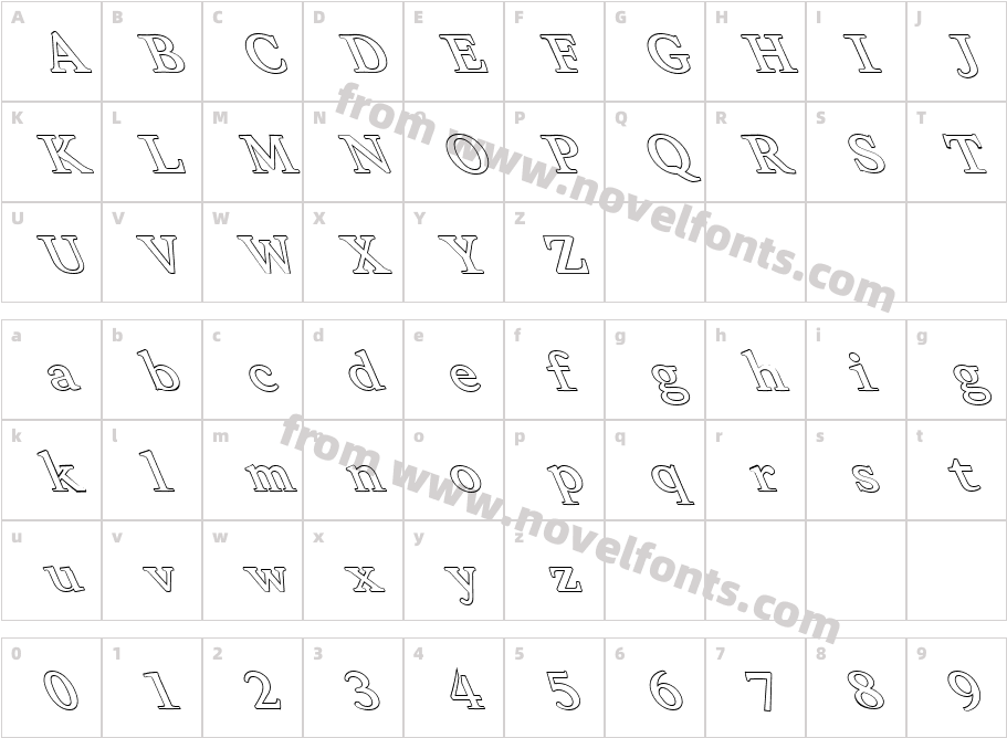 FZ ROMAN 28 HOLLOW LEFTYCharacter Map