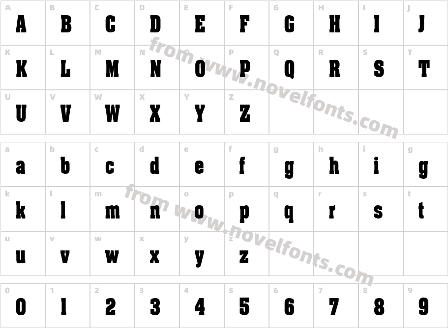 FZ ROMAN 3 CONDCharacter Map