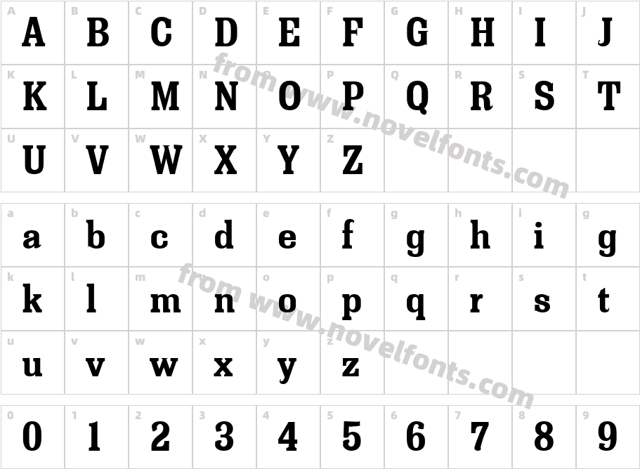 FZ ROMAN 36Character Map