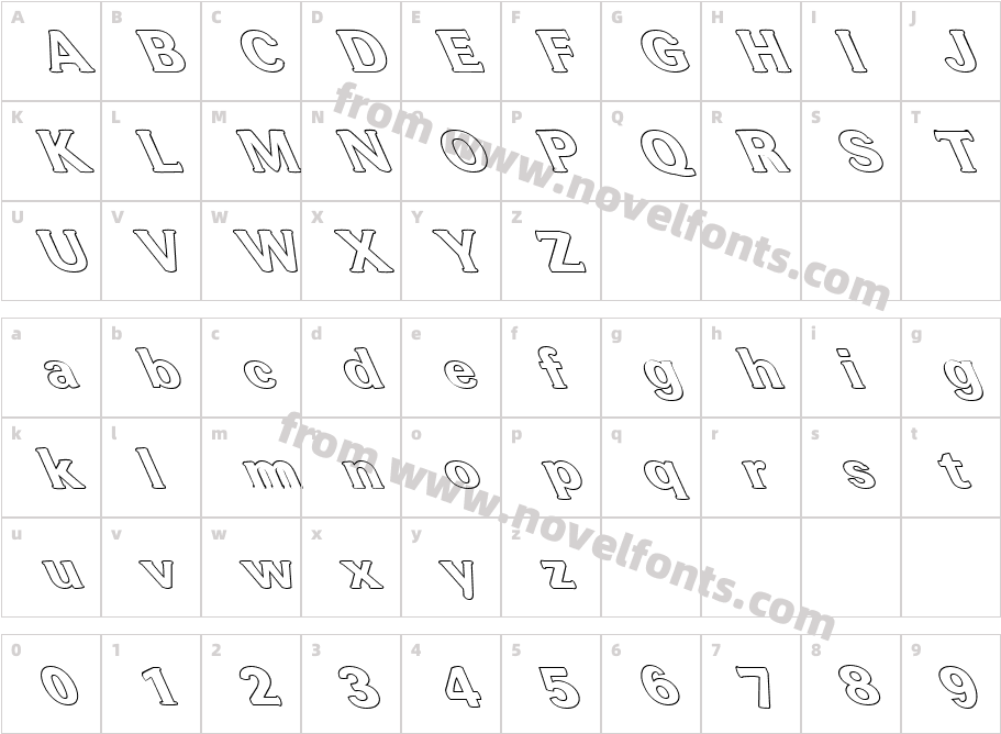 FZ ROMAN 37 HOLLOW LEFTYCharacter Map