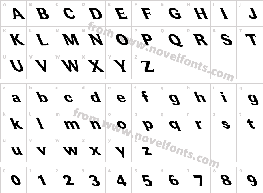 FZ ROMAN 37 LEFTYCharacter Map