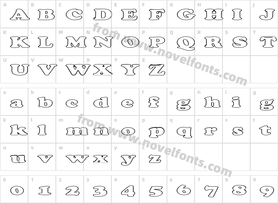 FZ ROMAN 4 HOLLOW EXCharacter Map