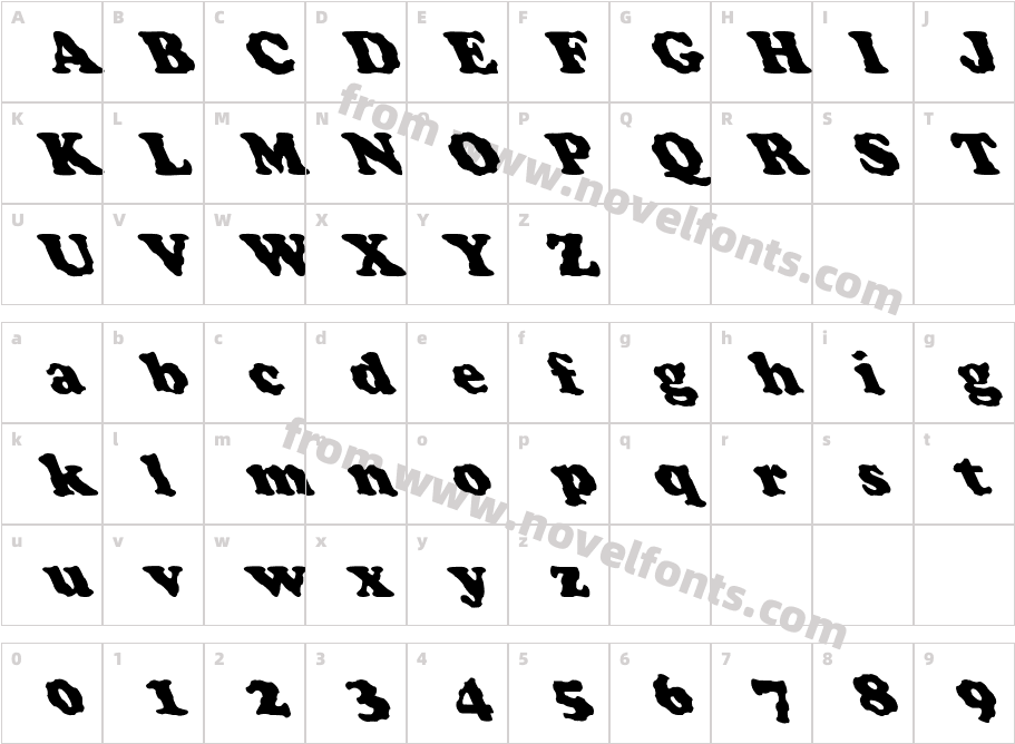 FZ ROMAN 4 WAVEY LEFTYCharacter Map