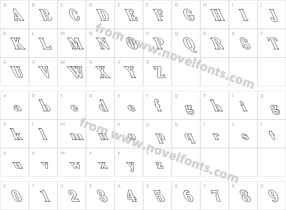 FZ ROMAN 40 HOLLOW LEFTYCharacter Map