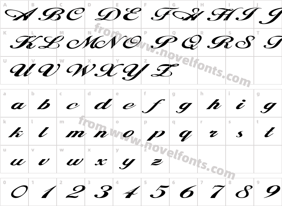 FZ SCRIPT 12 EXCharacter Map