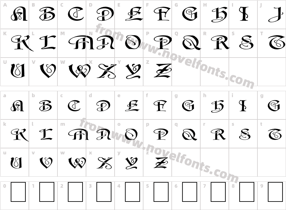 FZ SCRIPT 14 EXCharacter Map