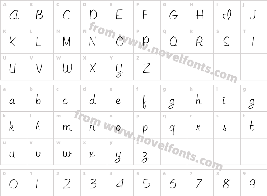 FZ SCRIPT 15Character Map