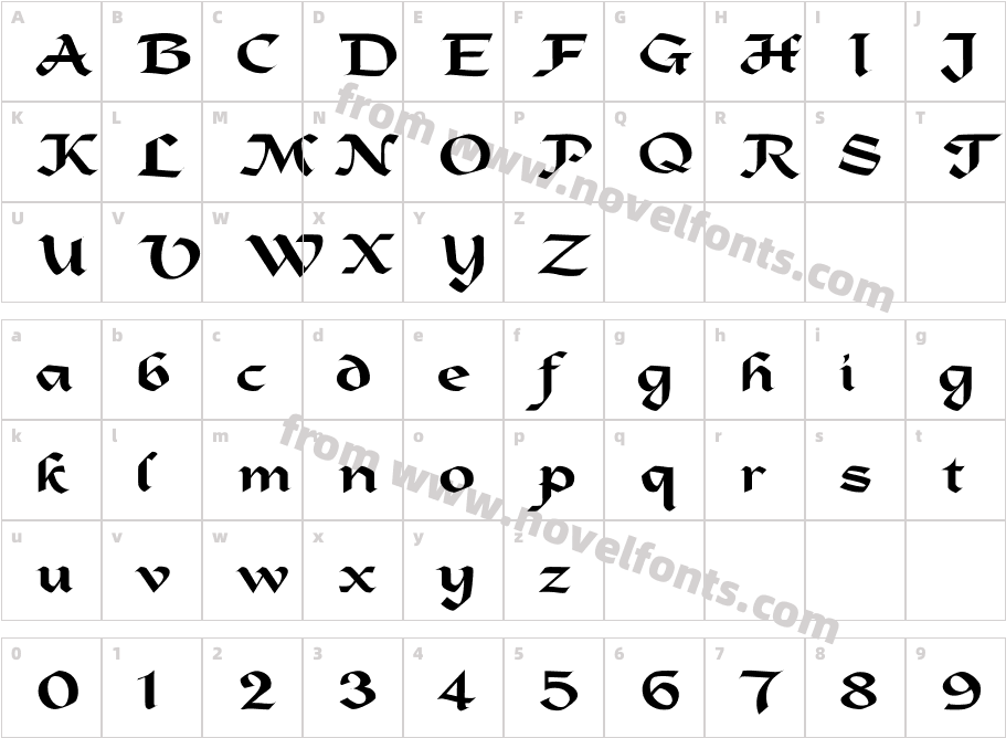 FZ SCRIPT 3 EXCharacter Map