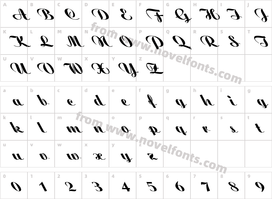 FZ SCRIPT 6 LEFTYCharacter Map