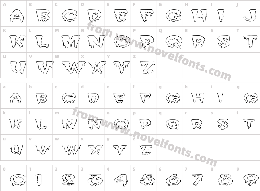 FZ UNIQUE 10 HOLLOW EXCharacter Map