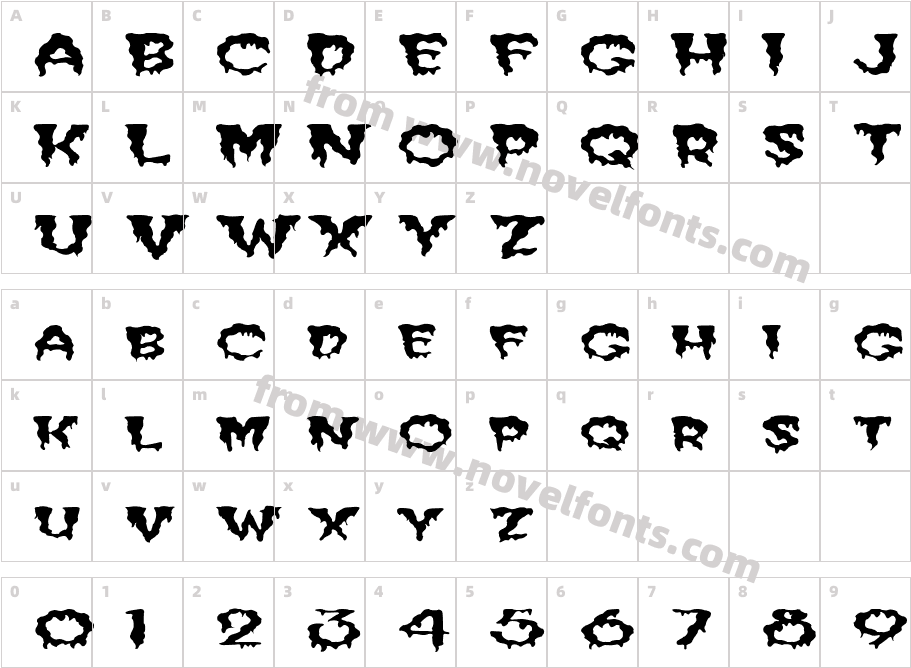 FZ UNIQUE 10 WAVEY EXCharacter Map