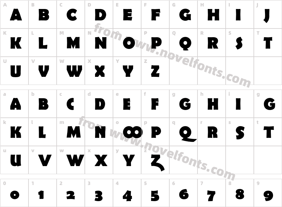 Berlinsans-BoldExpertCharacter Map