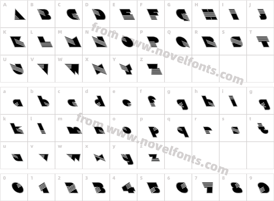 FZ UNIQUE 11 CONTOUR LEFTYCharacter Map