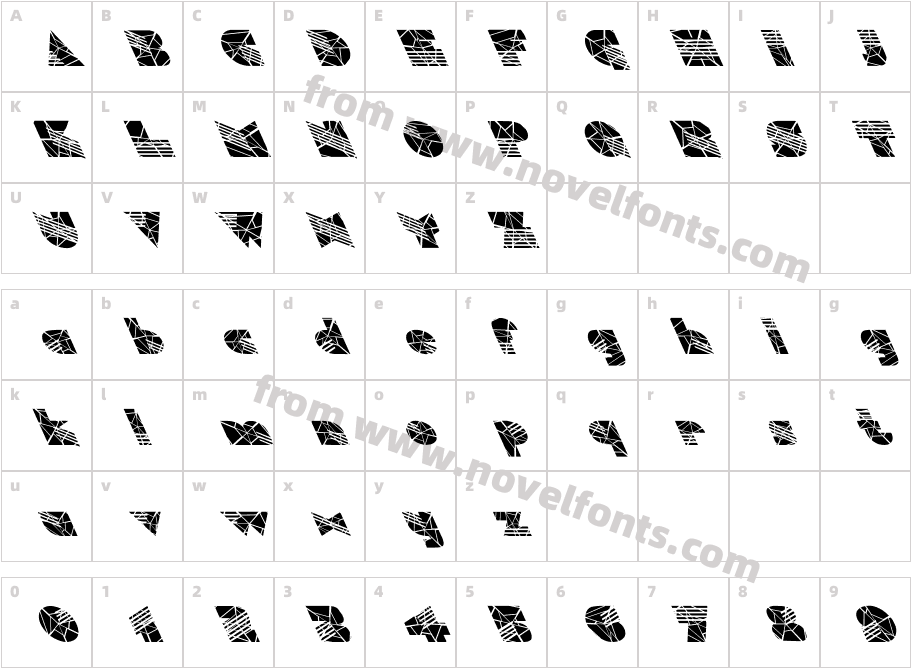 FZ UNIQUE 11 CRACKED LEFTYCharacter Map