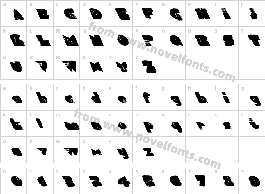 FZ UNIQUE 11 MANGLED LEFTYCharacter Map