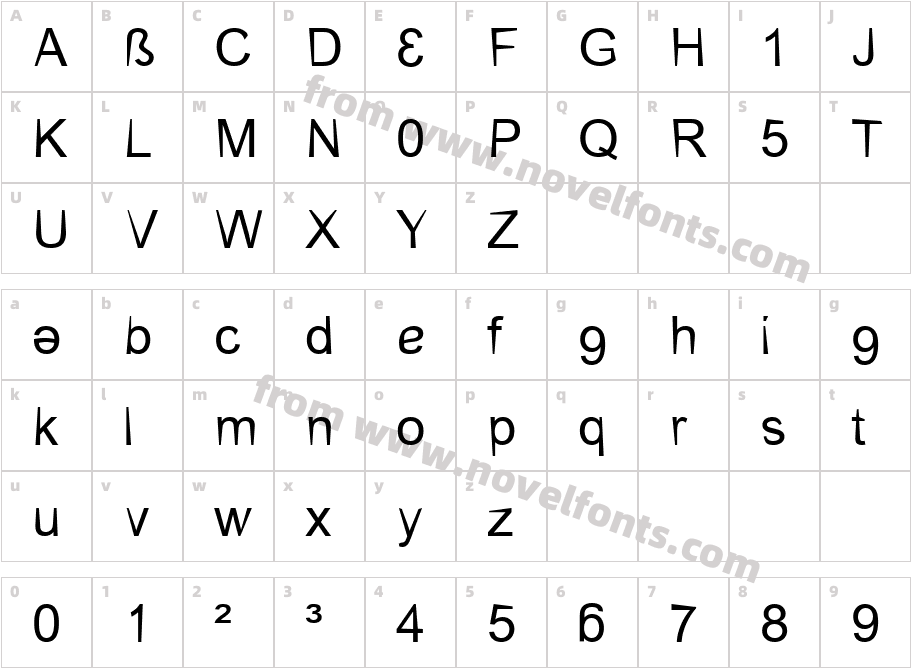 473-CAI978Character Map