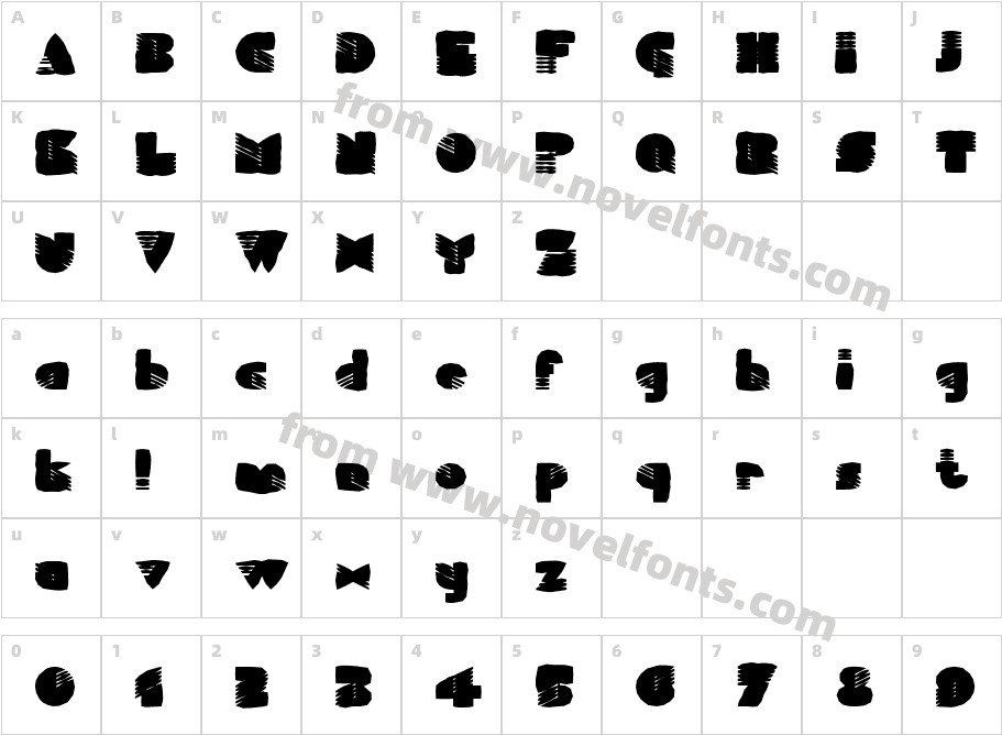 FZ UNIQUE 11 MANGLEDCharacter Map