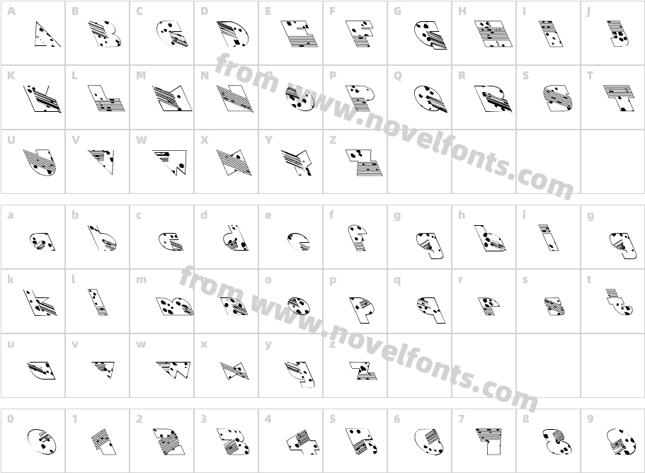 FZ UNIQUE 11 SPOTTED LEFTYCharacter Map