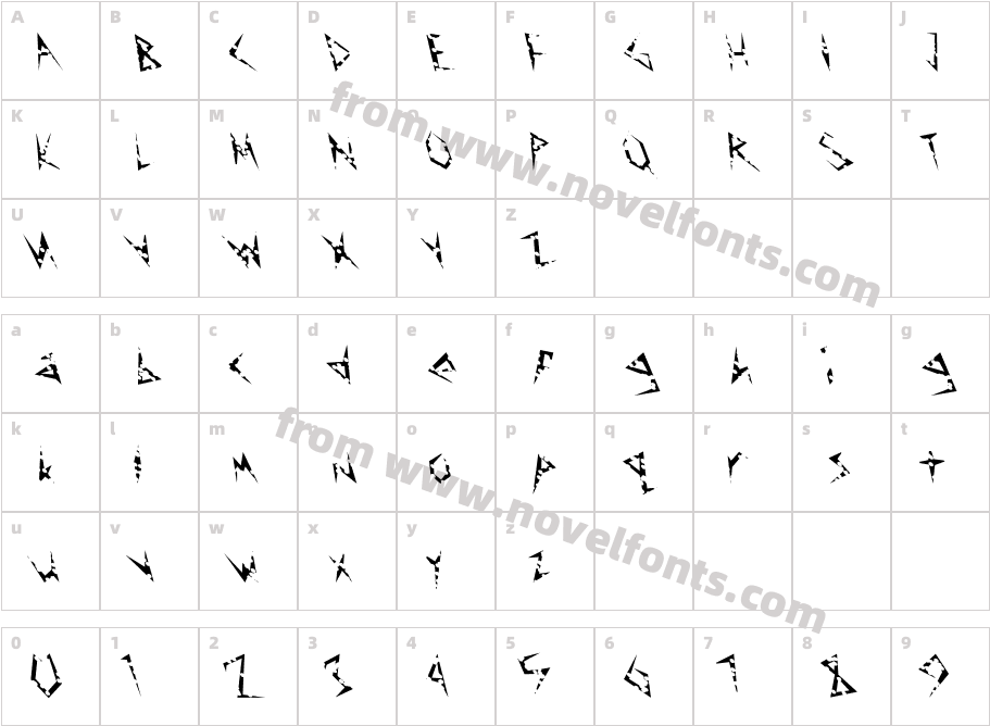 FZ UNIQUE 17 HOLEY LEFTYCharacter Map