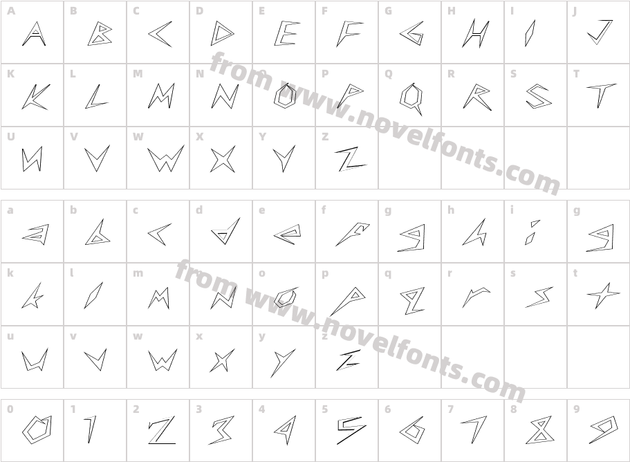 FZ UNIQUE 17 HOLLOW EXCharacter Map